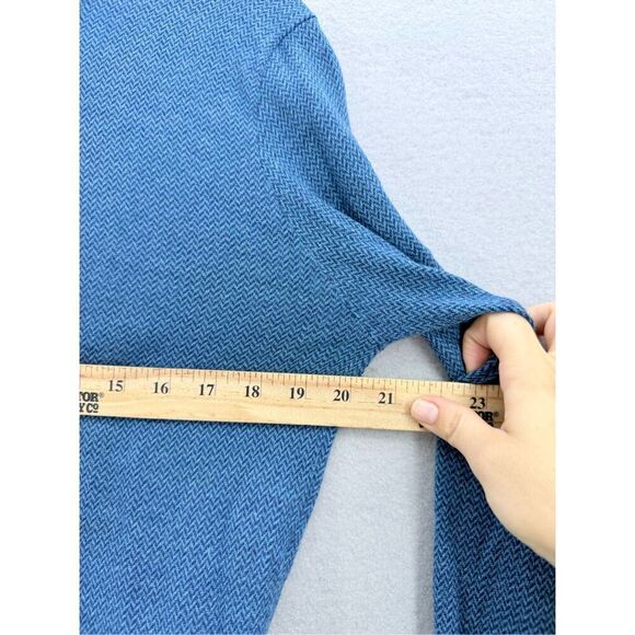 Robert Talbott Mens Blue Merino Wool Made in Italy Knitted Pullover Sweater Smal - Picture 6 of 8